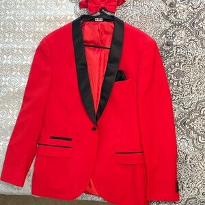 Red and Black Men's Blazer